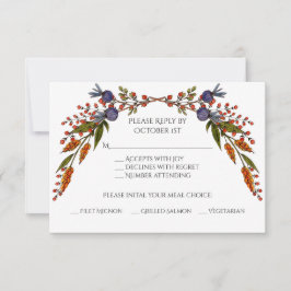 Tarjeta de respuesta de follaje otoñal