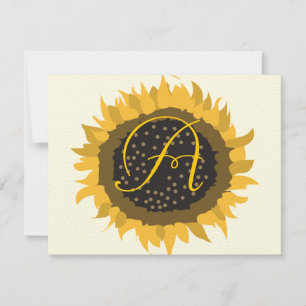 Tarjeta de respuesta de girasol