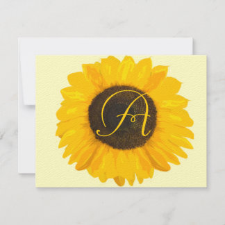 Tarjeta de respuesta de girasol Country Chic
