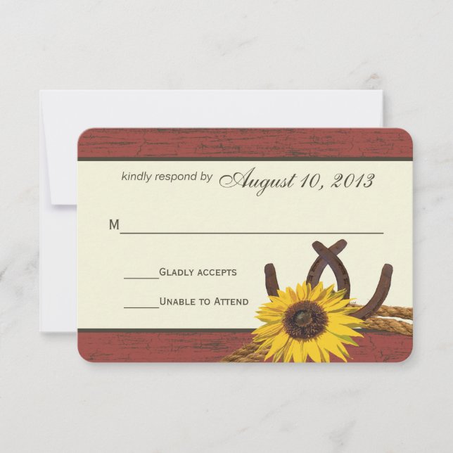 Tarjeta de respuesta de girasol occidental y mader (Anverso)