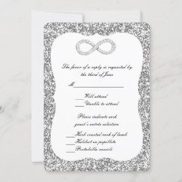 Tarjeta de respuesta de infinito de diamantes de P