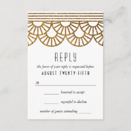 Tarjeta de respuesta de invitación a boda de fanát