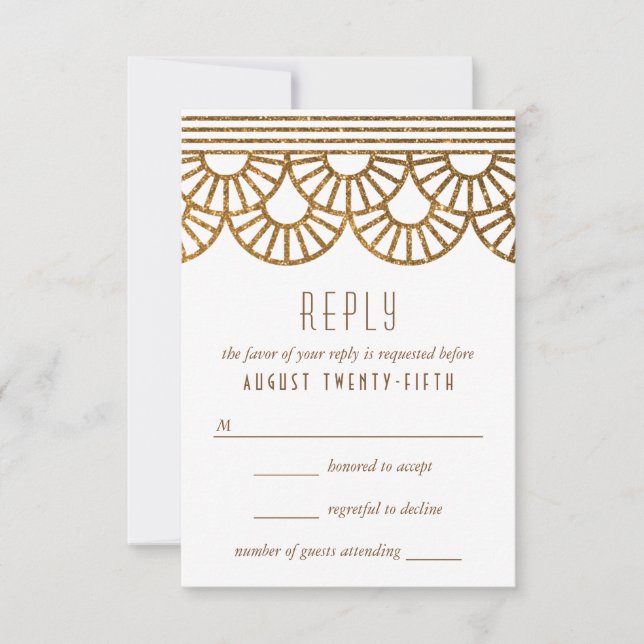 Tarjeta de respuesta de invitación a boda de fanát (Anverso)