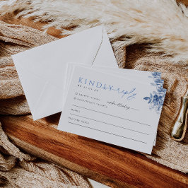 Tarjeta de respuesta de invitación a boda floral a