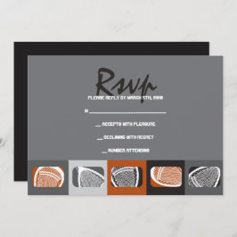 Tarjeta de respuesta de invitación a Mitzvah Bar L