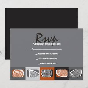 Tarjeta de respuesta de invitación a Mitzvah Bar L