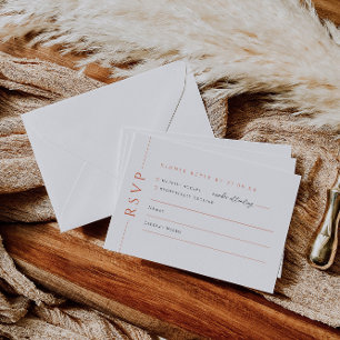 Tarjeta de respuesta de invitación a RSVP de la bo