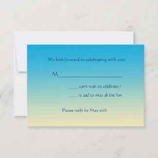 Tarjeta de respuesta de invitación a South Beach