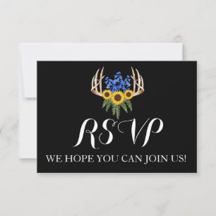 Tarjeta de respuesta de invitación de boda con cie