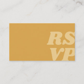 Tarjeta de respuesta de invitación de boda de sol 