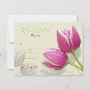 Tarjeta de respuesta de invitación de boda de Tuli