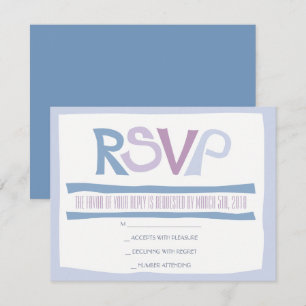 Tarjeta de respuesta de invitación de boda judía B