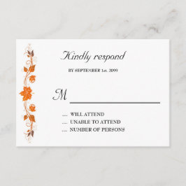 Tarjeta de respuesta de invitación de boda,Tema de