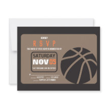 Tarjeta de respuesta de invitación Mitzvah Bar BAS