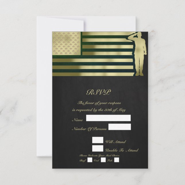 Tarjeta de respuesta de jubilación de veteranos (Anverso)