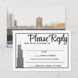 Tarjeta de respuesta de la línea aérea de Chicago