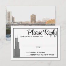 Tarjeta de respuesta de la línea aérea de Chicago