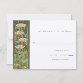Tarjeta de respuesta de Lilypad de Dragonfly Art N