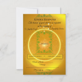 | Tarjeta de respuesta de lujo moderna