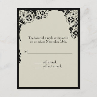 Tarjeta de respuesta de Nouveau