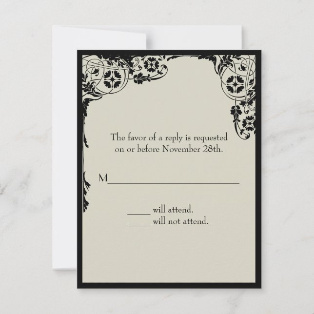 Tarjeta de respuesta de Nouveau (Anverso)