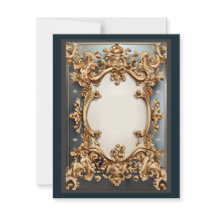 Tarjeta de respuesta de opulencia barroca