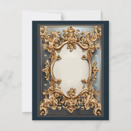 Tarjeta de respuesta de opulencia barroca