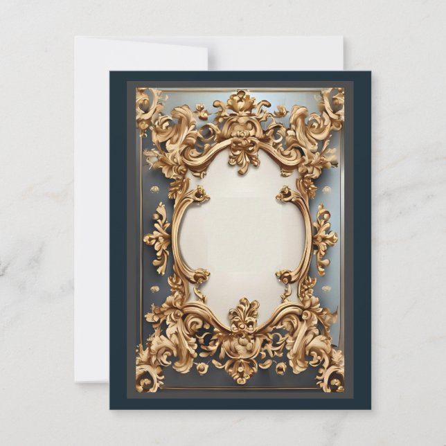 Tarjeta de respuesta de opulencia barroca (Anverso)