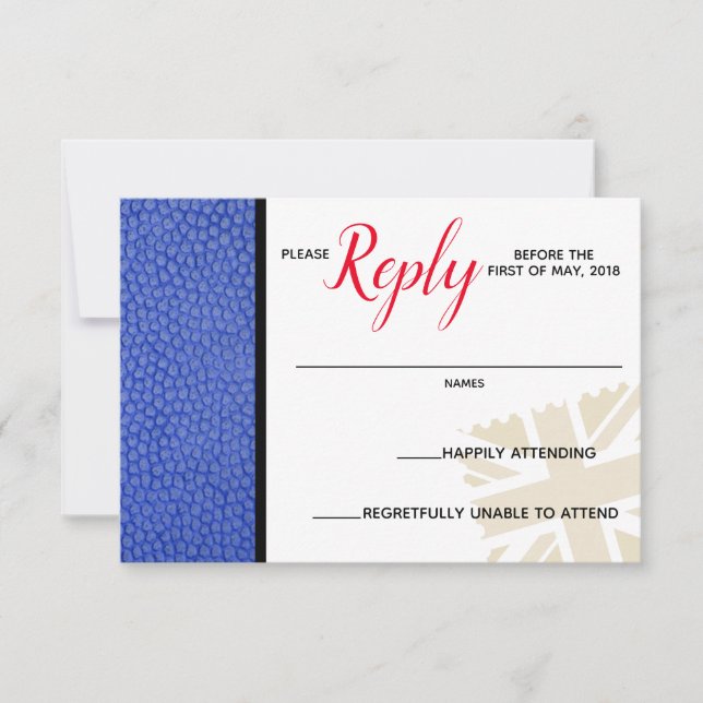 Tarjeta de respuesta de pasaporte del Reino Unido  (Anverso)