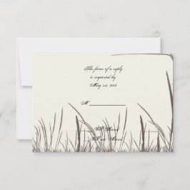 Tarjeta de respuesta de pastizales rurales rusos