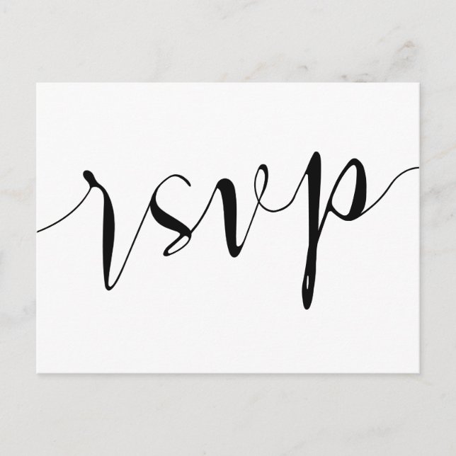Tarjeta de respuesta de postales RSVP rusa (Anverso)