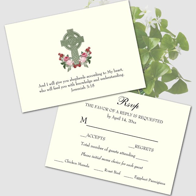 Tarjeta de respuesta de Rosas cruzados celtas (Subido por el creador)