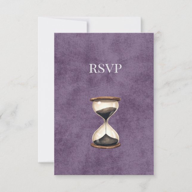 Tarjeta de respuesta de RSVP de Academia Oscura Re (Anverso)