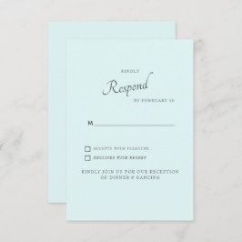 Tarjeta de respuesta de RSVP de boda con fondo de 