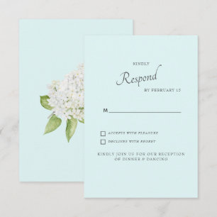 Tarjeta de respuesta de RSVP de boda con fondo de 