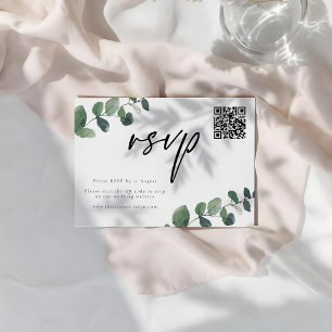 Tarjeta de respuesta de RSVP de boda Elegancia ver