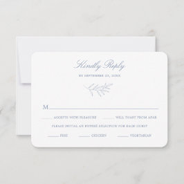 Tarjeta de respuesta de RSVP de boda Minimal Laure