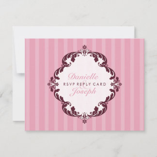 TARJETA DE RESPUESTA DE RSVP ELEGANTE :: Deluxe fl