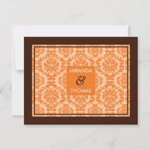 TARJETA DE RESPUESTA DE RSVP MODERNA :: colores de