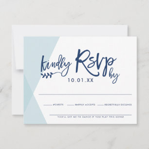 TARJETA DE RESPUESTA DE RSVP RESPUESTA X elegante 