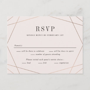 Tarjeta de respuesta de RSVP RSVP de la boda del m
