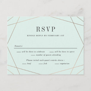 Tarjeta de respuesta de RSVP RSVP de la boda del m