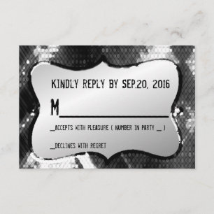 Tarjeta de respuesta de secuencia de moda de Moda 