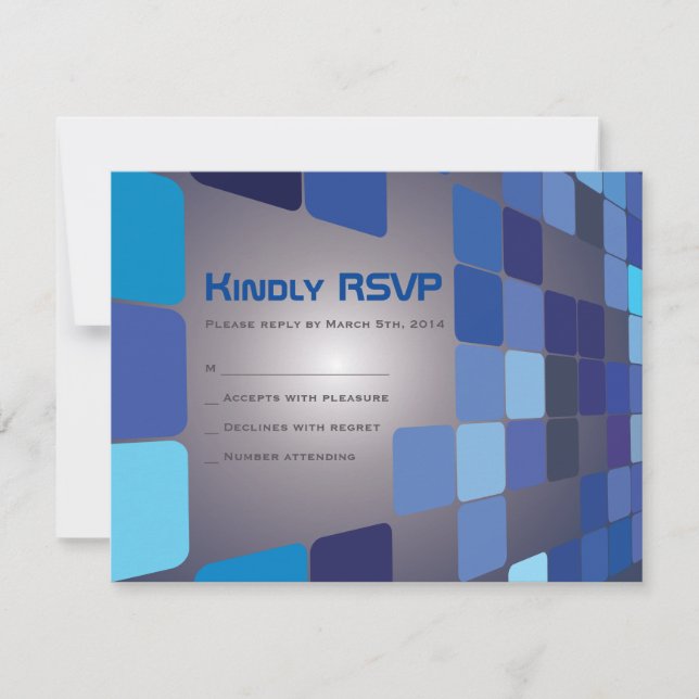 Tarjeta de respuesta de SO DIGITAL Bar Bat Mitzvah (Anverso)