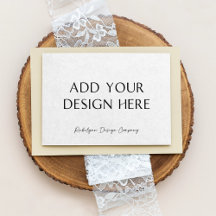 Tarjeta de respuesta de sobre 3.5x5" Horizontal