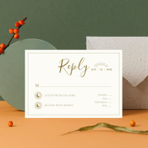 Tarjeta de respuesta de Sun y Moon Timeless