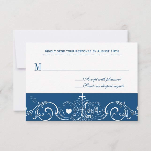 Tarjeta de respuesta de tablero azul de la Marina (Anverso)