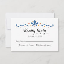 Tarjeta de respuesta de Talavera mexicana, tarjeta