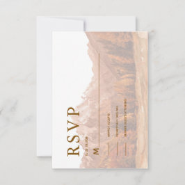 TARJETA DE RESPUESTA DE TERRACOTA RÚSTICA Y ELEGAN