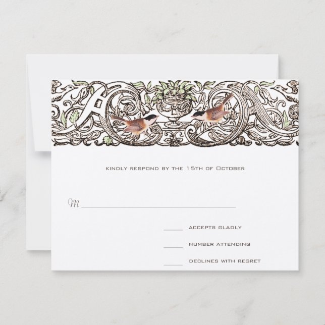 Tarjeta de respuesta de trabajo de pergamino de pá (Anverso)